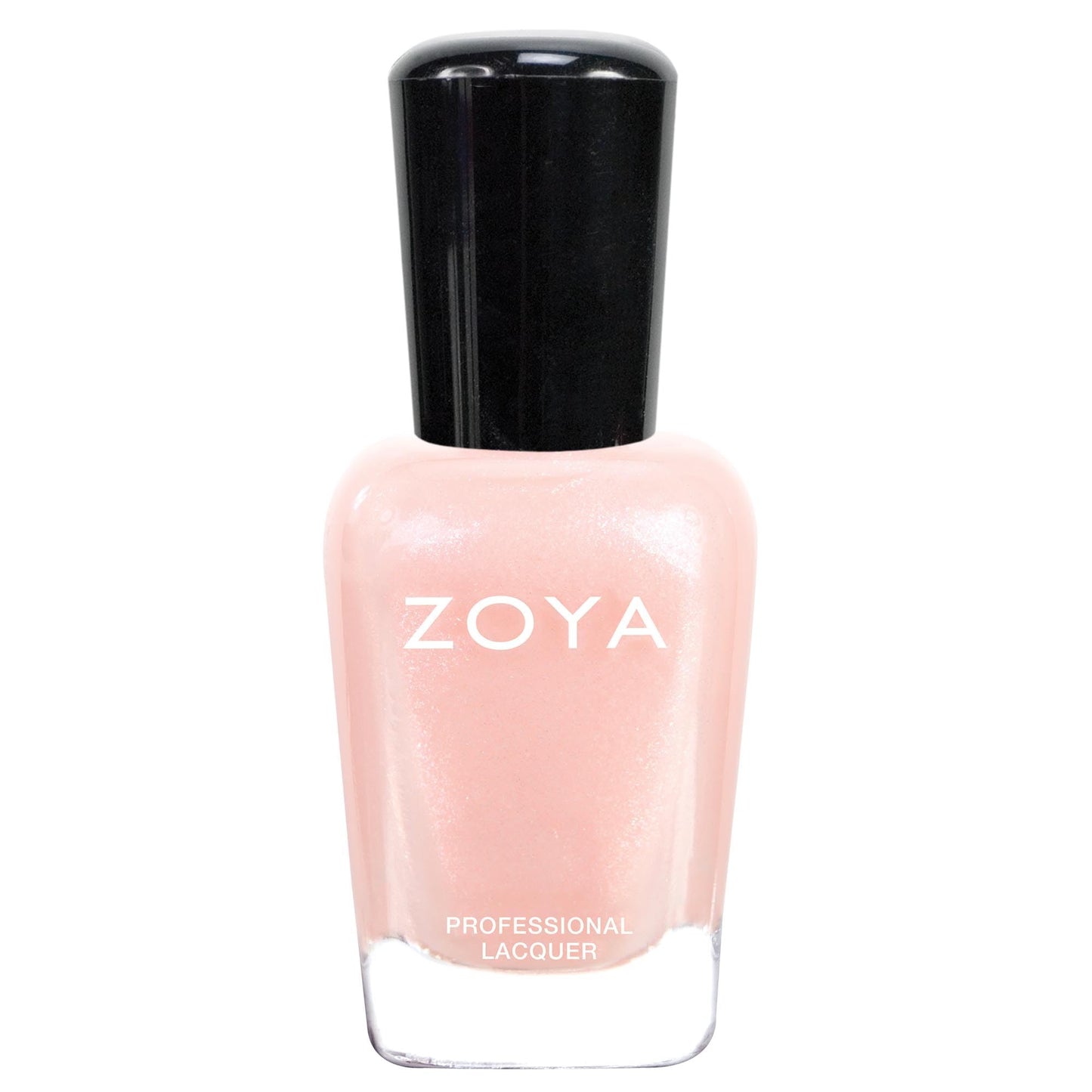 ZOYA Bailey Nail Polish, Light Beige Sheer Polish with Pink Duochrome Shimmer and Silver Microglitter, Neutral-Tone Nude, Big10Free Vegan, 0.5 fl oz