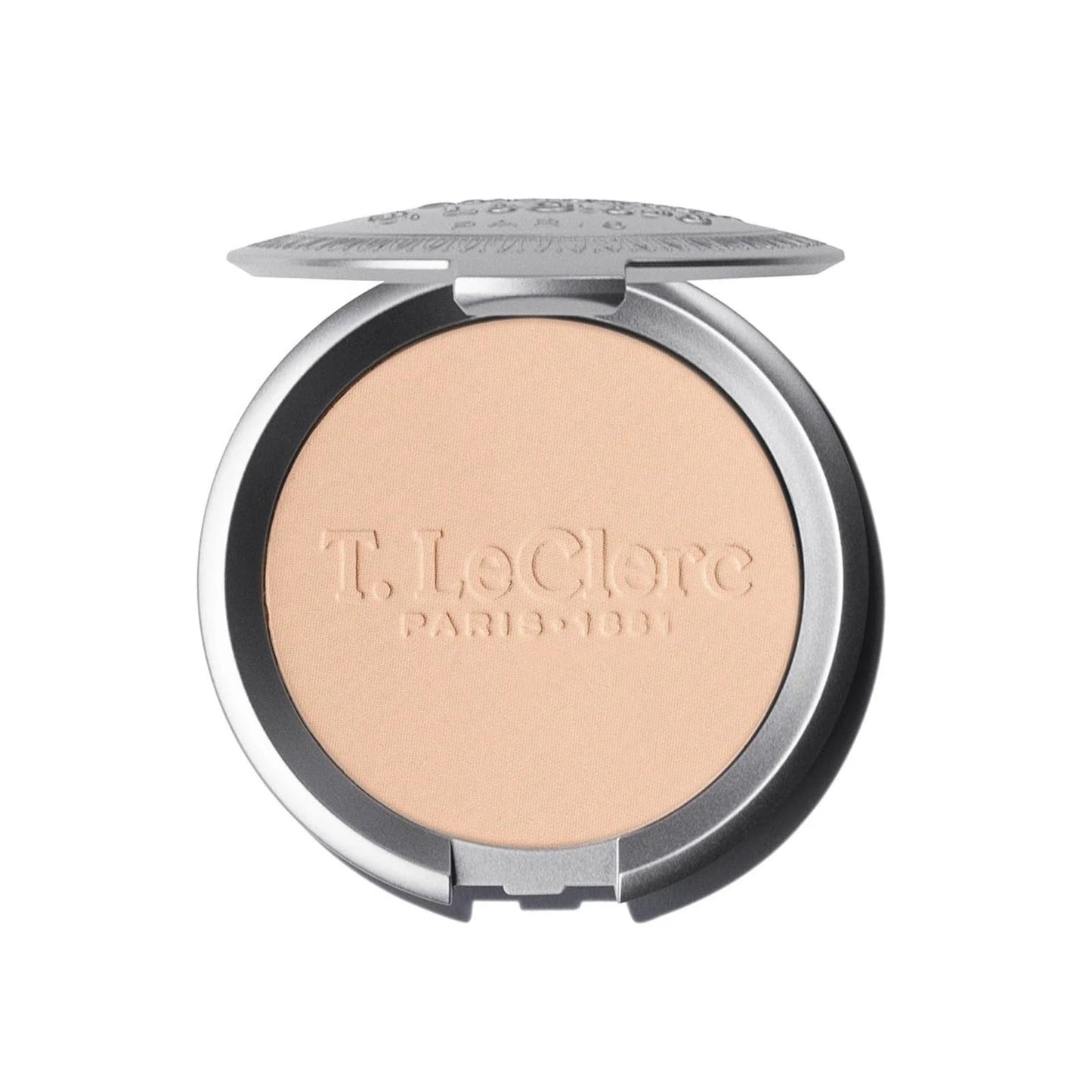 T. Leclerc Compact Pressed Powder - Super-Blendable Face Makeup Longwear Portable Matte Finish Radiant Natural Medium to Full Coverage Airbrushing Mineral Base For Pores & Imperfections (Sable)