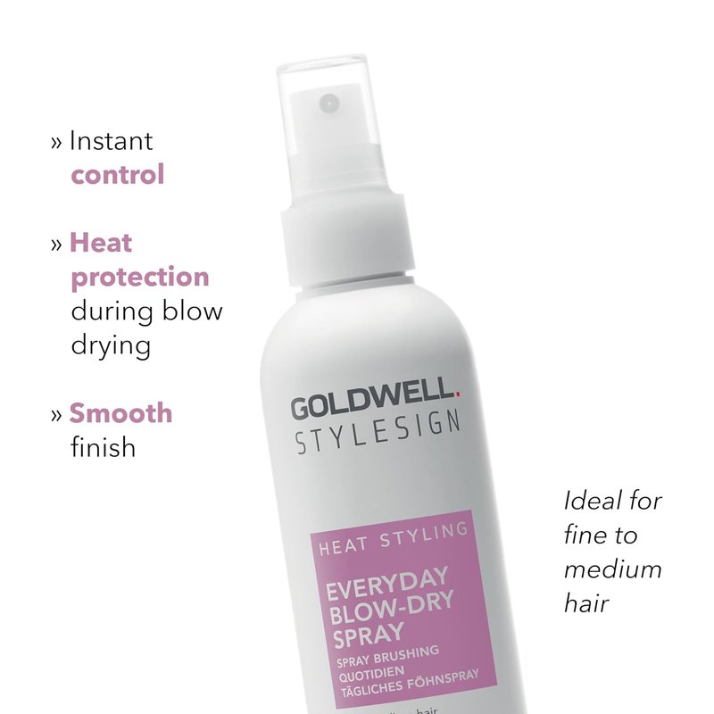 Goldwell StyleSign Blow-Dry Spray - Lightweight Hair Styling Spray for Effortless Volume & Shine