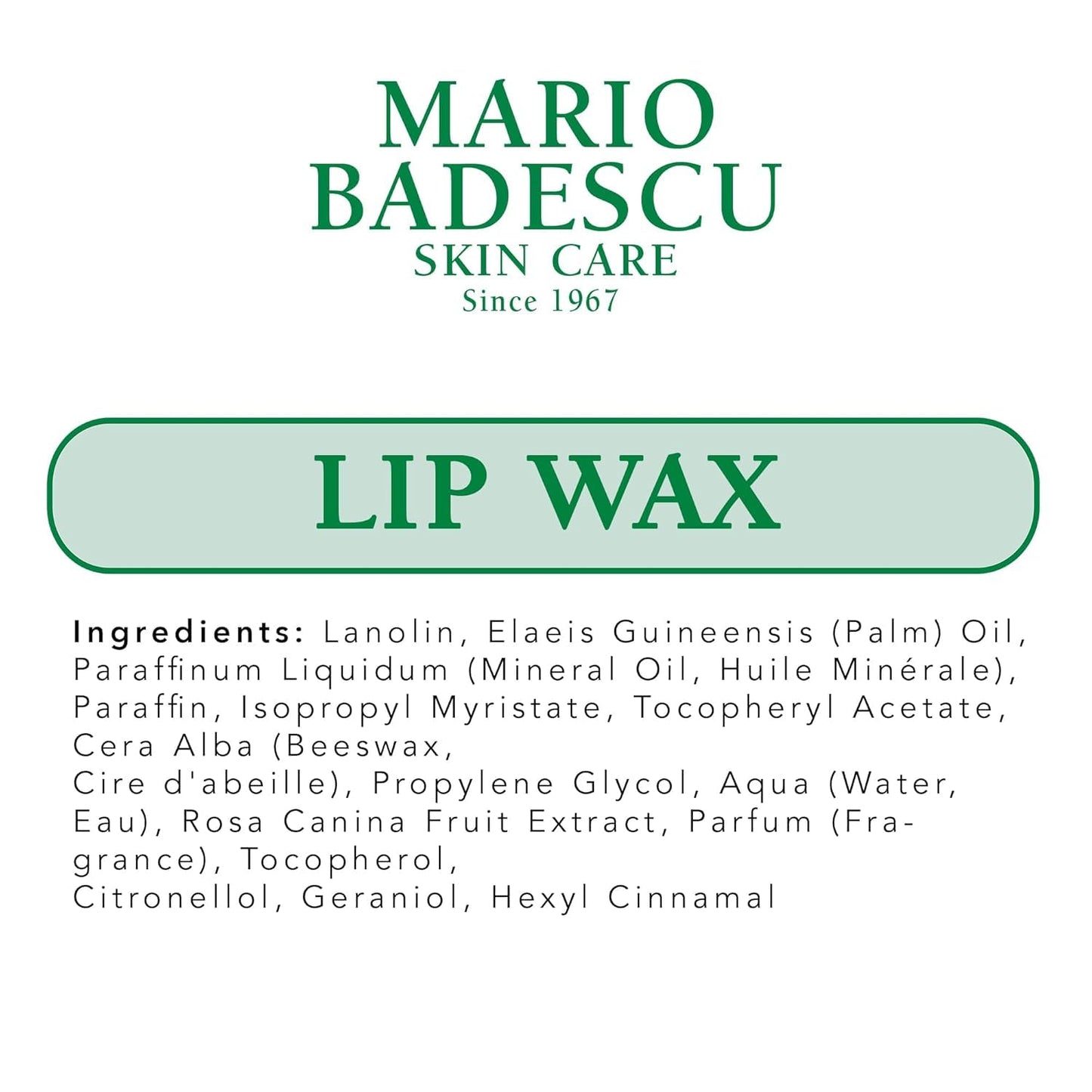 Mario Badescu Hydrating Lip Balm & Lip Wax Duo, Lip Care With Jojoba, Vitamin E, Olive Oil & Aloe, Non-greasy, Nourishing Lip Care for Soft, Smooth, and Supple Lips