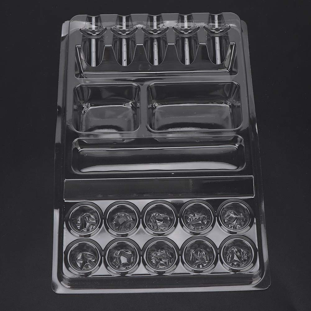 25pcs Cup Holder Disposable Ink Tray Ink Pigment Tray Stand Needle Head Holder Container Cup Holder Stand Kit