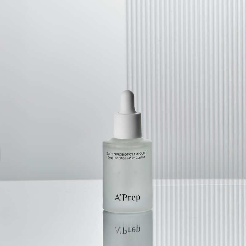 A'Prep Cactus Probiotics Ampoule 30ml – Deep Hydrating to Get Glow Skin | Jeju Cactus Extract, Panthenol, Strengthens Skin Barrier & Soothes Dry, Sensitive Skin | Korean Facial Serum 30ml