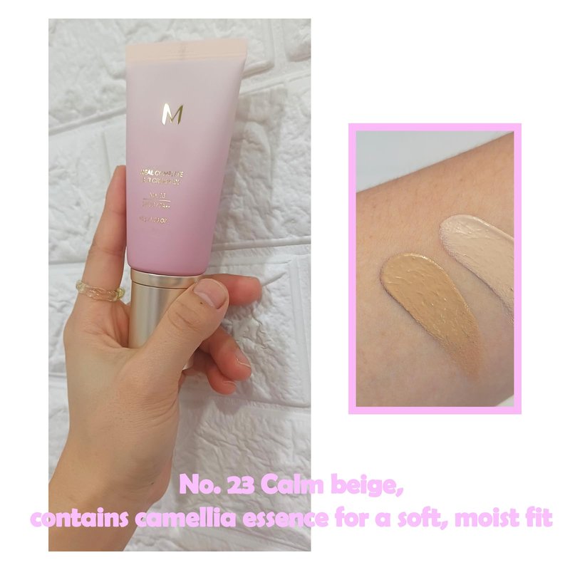 PRIMING WATER, Long-Lasting, Hydrating, lightness Coverage for 미샤M 시그니처 Real Complete B.B Cream EX, 1.58fl.oz. (No.23, calm beige)