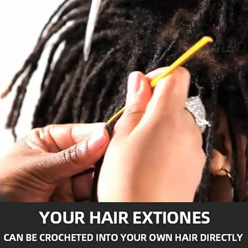 Afro Kinkys Bulk Human Hair, 14 inch 50 Gram 4c Curly Hair for Permanent Sister Locs/Mini Twists/Braids Can Dye and Bleach (Natural Black, 14 Inch)