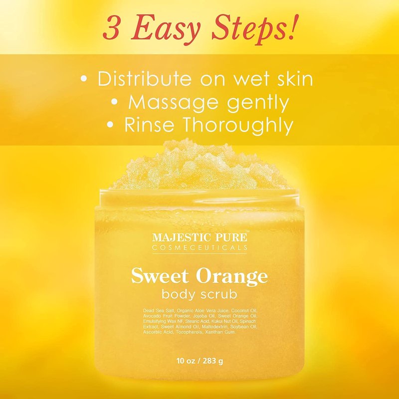 Tea Tree Foot Cream & Orange Scrub Bundle - 8 oz & 10 oz | Moisturizing & Exfoliating