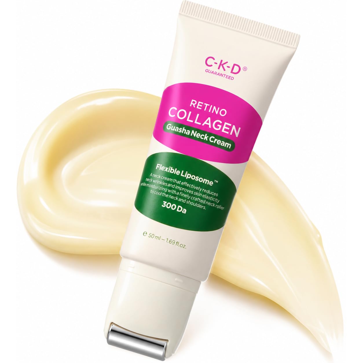 Retino Collagen Gua Sha Neck Cream - Anti-Aging Moisturizer for Tightening & Lifting | 1.69 fl oz