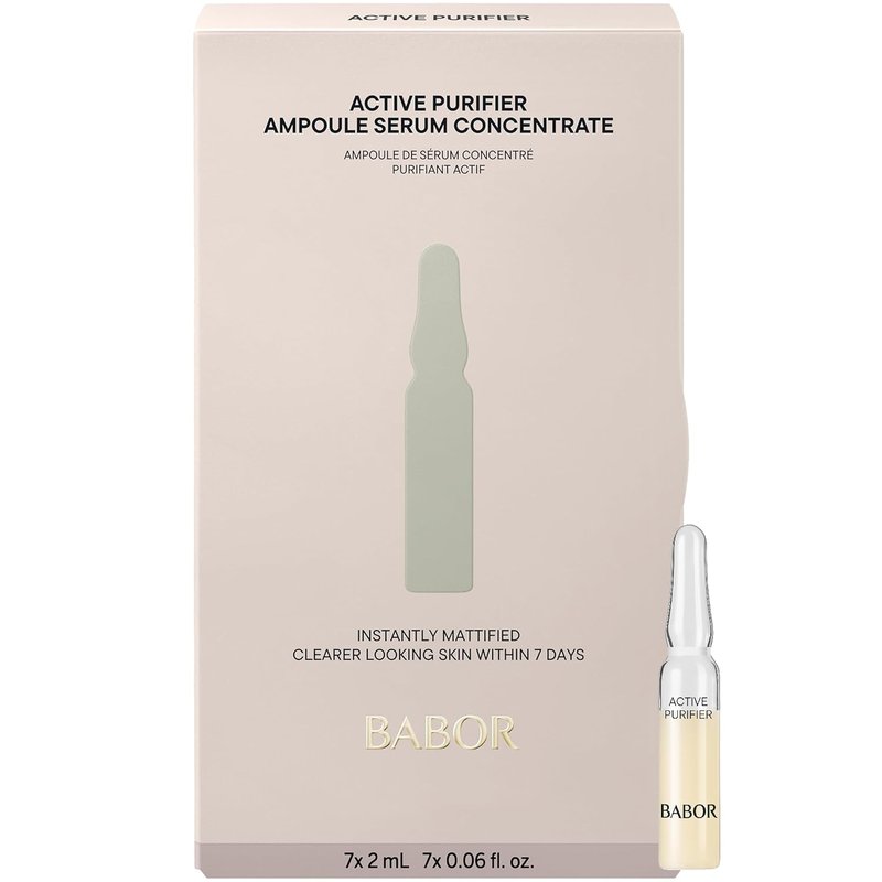 Babor Active Purifier Ampoule Concentrates - Tea Tree Oil for Refined, Revitalized Skin | Clean & Vegan, 7-Day Results