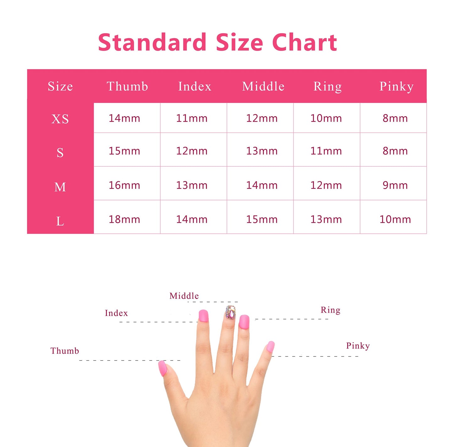 LOVFUL Press on Nails Precious | Handmade with Full Covered Crystals | Reusable Fake Nails | Almond Short 0.8 in | H175-S