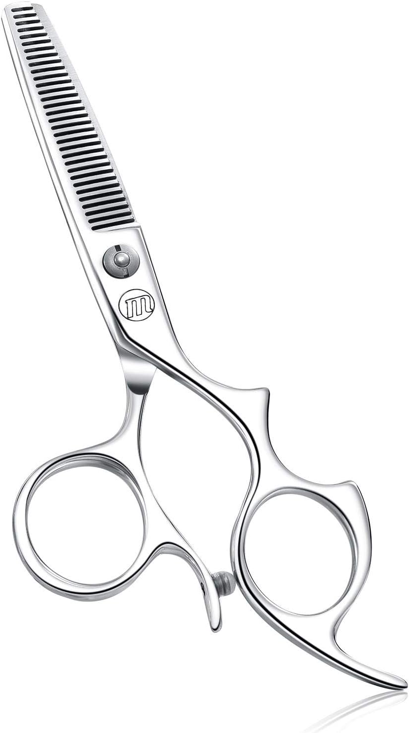Moontay Hair Cutting Shears - 5.5" Professional Barber Scissors | 440C Japanese Stainless Steel, Large Finger Holes
