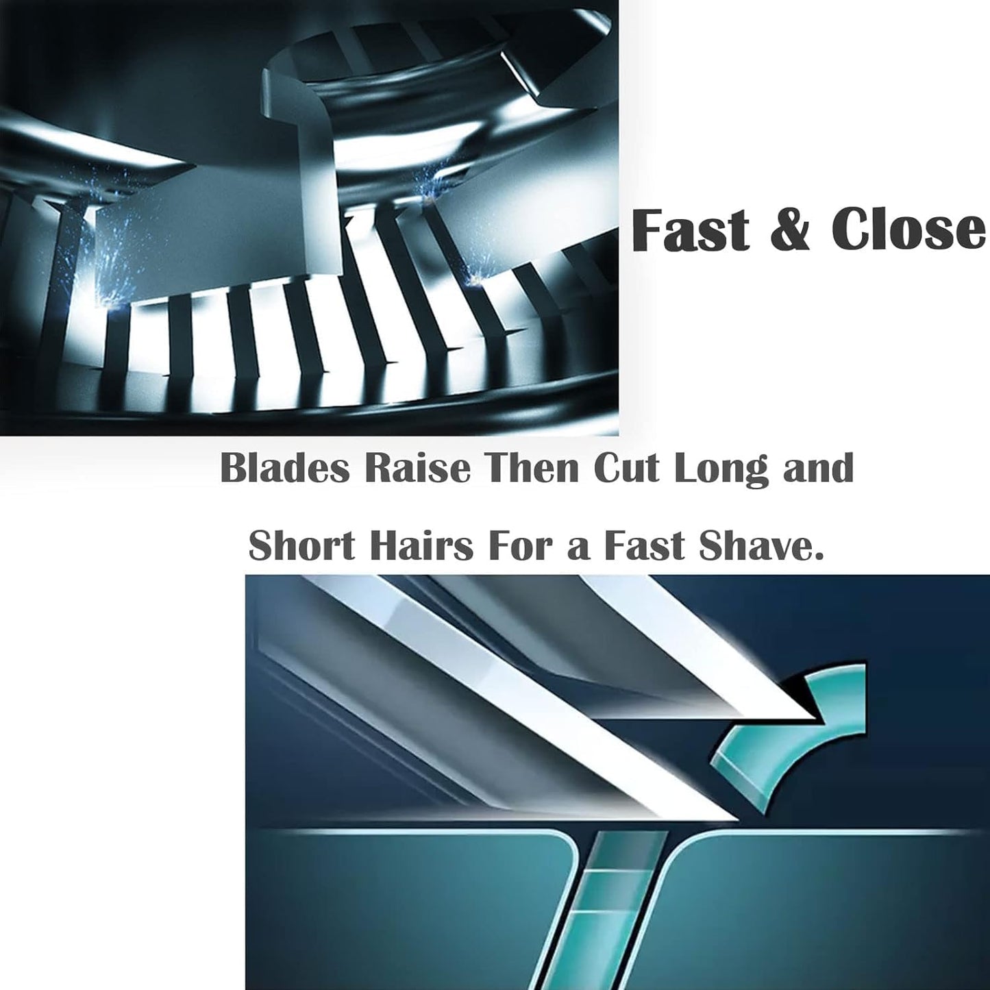 Suleto HQ8 Replacement Heads Compatible with Philip Aquatec Electric Shaver, HQ8 Heads Razor Blades New Upgraded for Aquatec Shavers HQ7100, HQ8160, AT810, PT720, PT860, 8892XL, 3-Pack & Brush