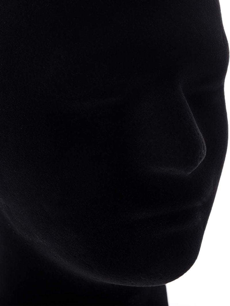 Mannequin Head Stand Model - Foam Black Velvet Display for Wigs, Hats & Glasses | 2 Pack