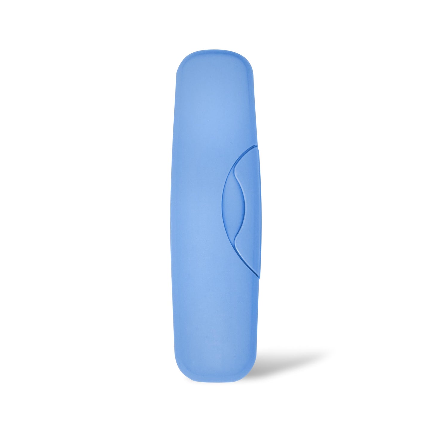 RADIUS Toothbrush Big Brush with Replaceable Brush Head BPA Free ADA Accepted - Right Hand - Pastel Periwinkle Blue Brush with Pastel Periwinkle Blue Case