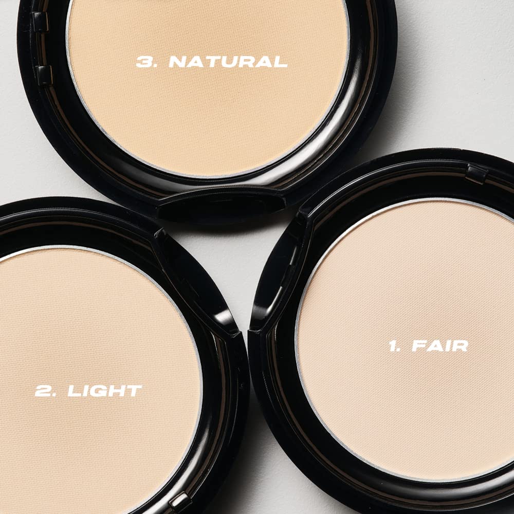 [ABOUT TONE] Blur Powder Pact (03 NATURAL) + Sebum Cut Powder Pact BUNDLE SET/Pressed Powder Pact with Mirror and Puff, Face Makeup Setting Powder, Finishing Powder with Sebum Control, Vegan