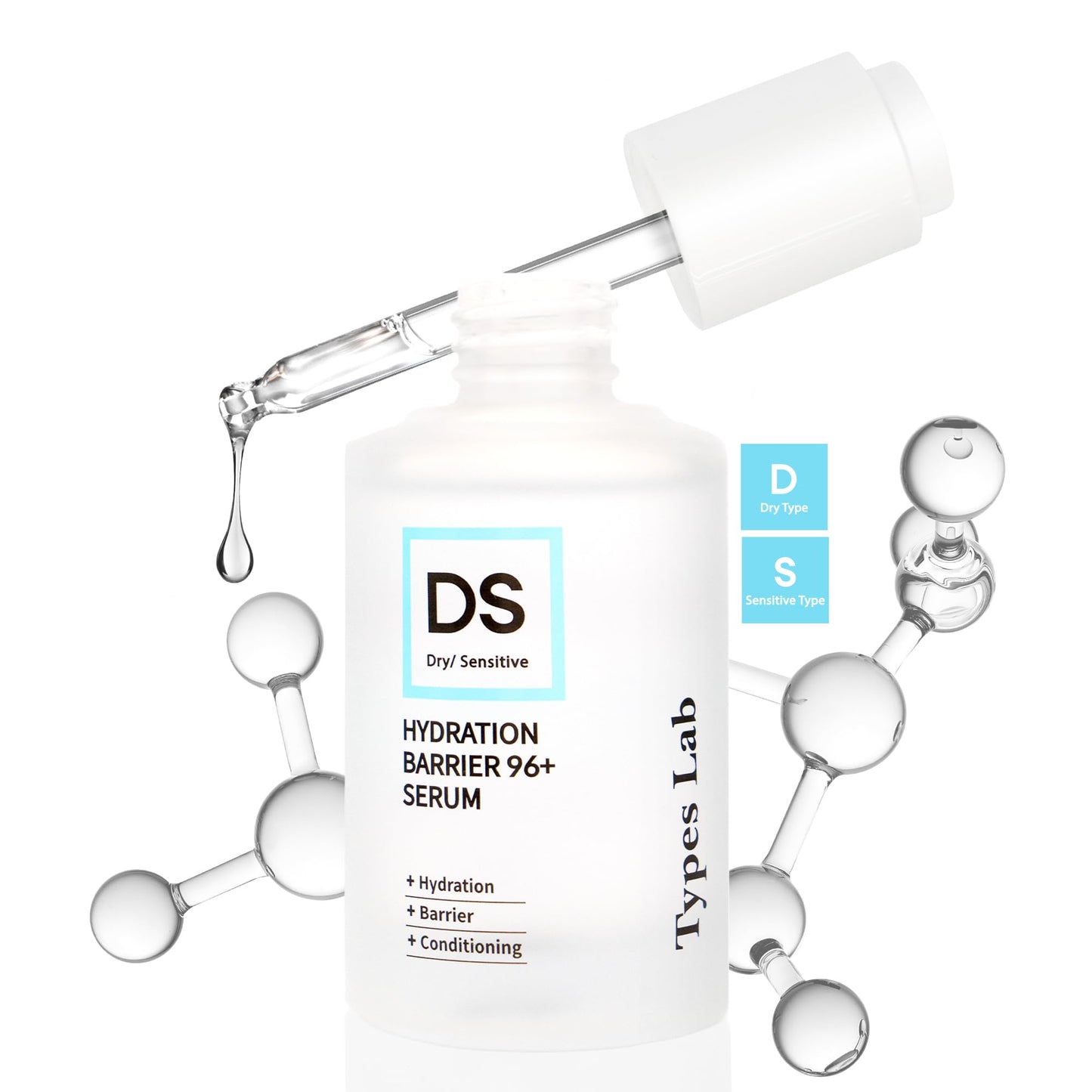 Types Lab Hydration Barrier 96+ Serum | Hydrating Serum w/Beta-Glutan, Panthenol & Ceramides | Skin Barrier Repair Moisturizer K Beauty Serum for All Skin Types (50ml, 1.69 fl oz)