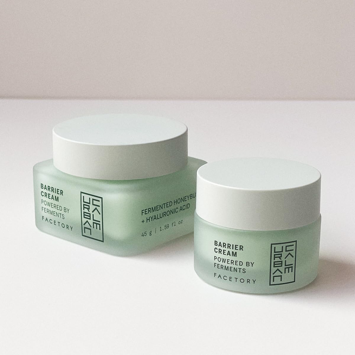 Urban Calm Barrier Cream - Hydrating Face Moisturizer with Hyaluronic Acid & Fermented Honeybush | 0.5 Fl Oz, Ideal for All Skin Types