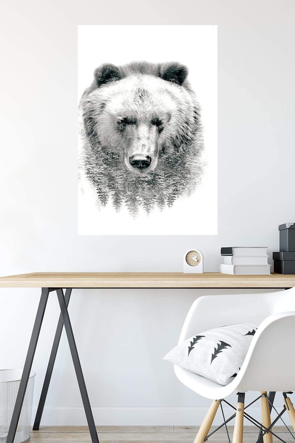 Trends International Bear - Trees Wall Poster, 22.375" x 34", Unframed Version