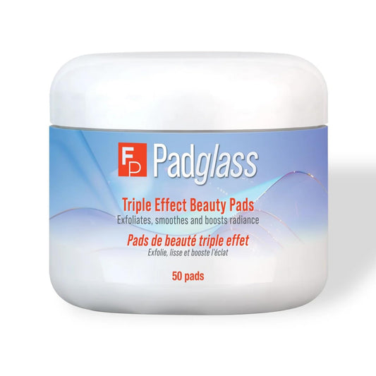 FrenchPharmacy Padglass Bright Beauty Peeling Pads – Triple Acid Exfoliator with Salicylic, Lactic & Mandelic Acids – Targets Dark Spots, Fine Lines, Uneven Texture – 50 Pads