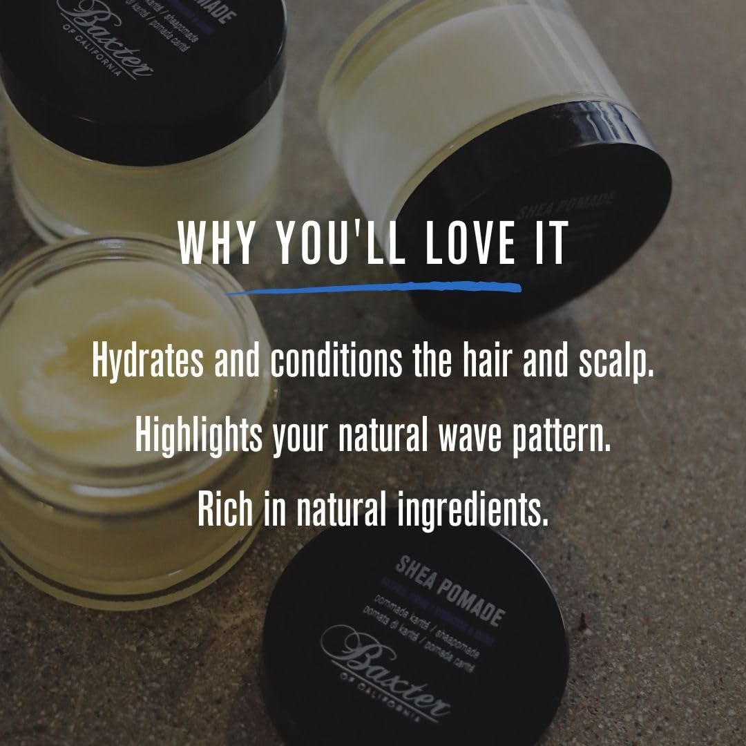Baxter of California Shea Pomade - Nourishing Hair Styling Cream | 2 oz