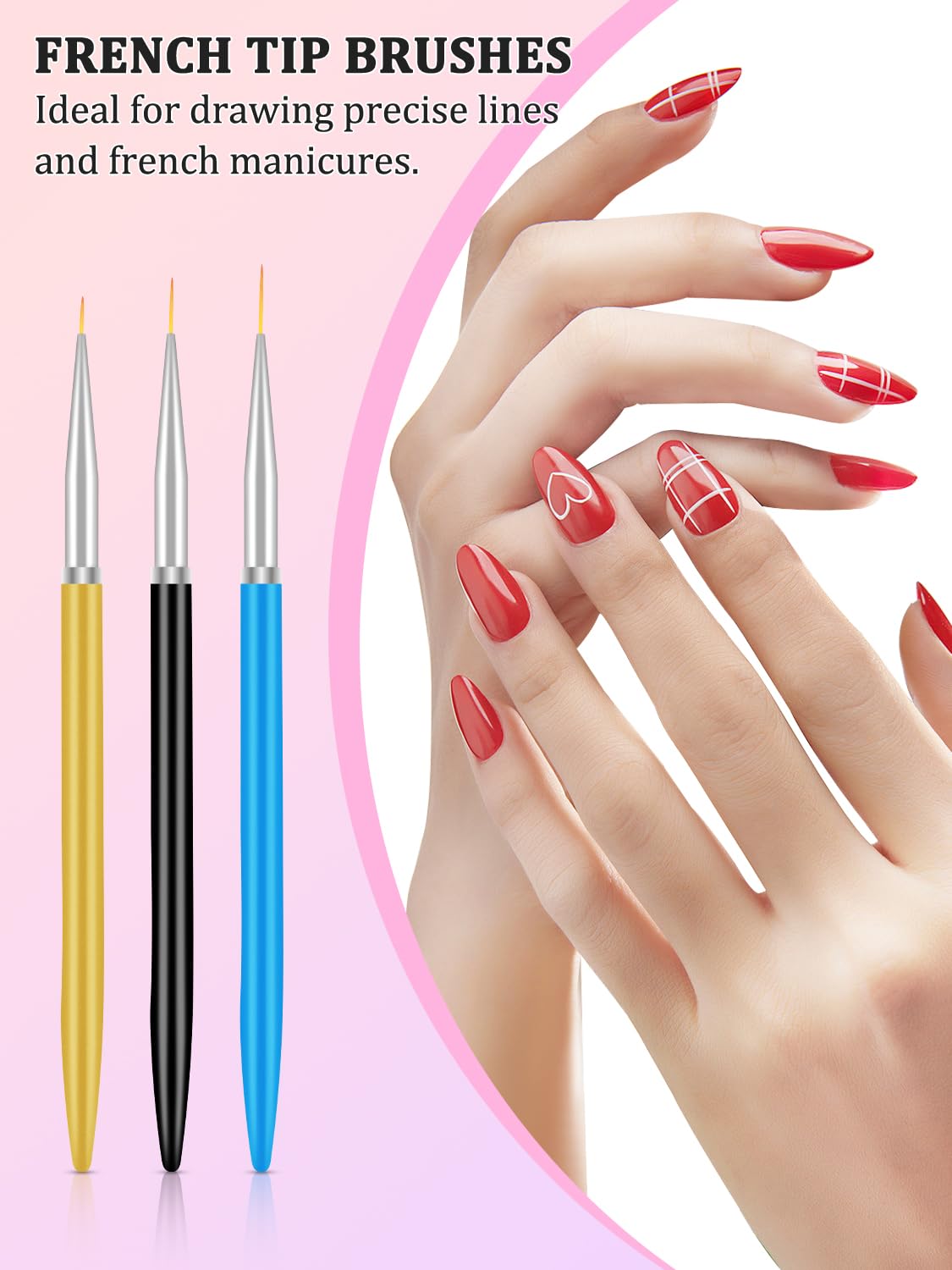 YOOVR Nail Art Design Tools, Nail Stand Holder for Painting Nails, Nail Art Brushes, Nail Dotting Sculpting Gel Tool, French Tip Tool Liner Brushes, Resin Nail Art Palette, Nail Stuff for Nail Techs
