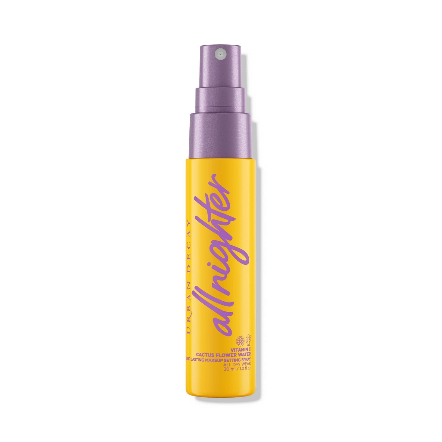 Urban Decay All Nighter Vitamin C Hydrating Makeup Setting Spray for Face (Full Size), Transfer-Resistant, Waterproof, 16 HR Wear, Vitamin C & Cactus Flower Water, Illuminated Finish - 4 fl oz
