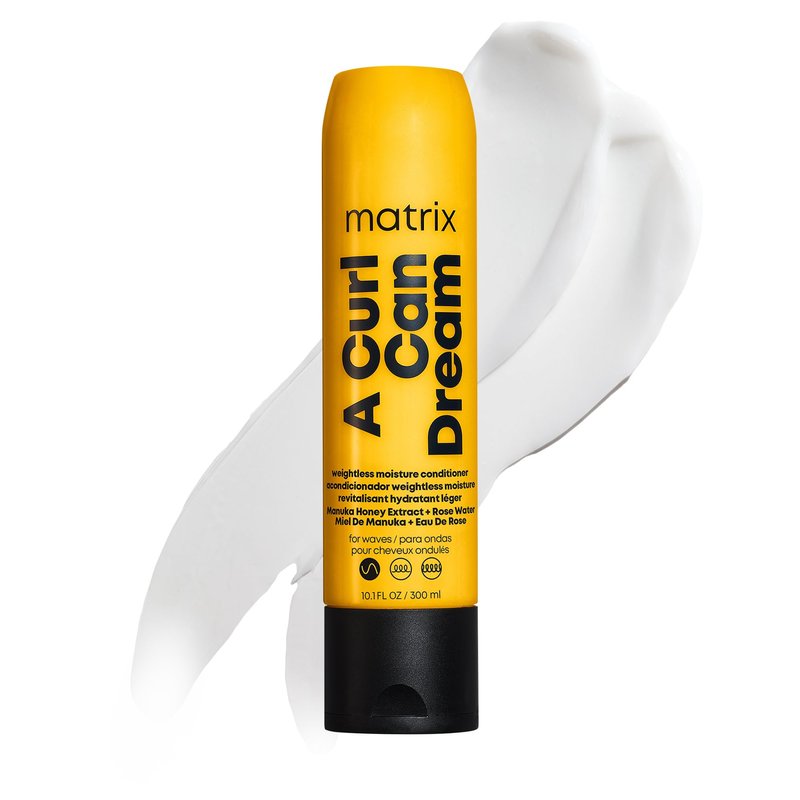Matrix A Curl Can Dream Weightless Moisture Conditioner| For Wavy Hair | All Day Frizz Control | With Manuka Honey Extract and Rose Water | Silicone Free | Luxury Salon Conditioner