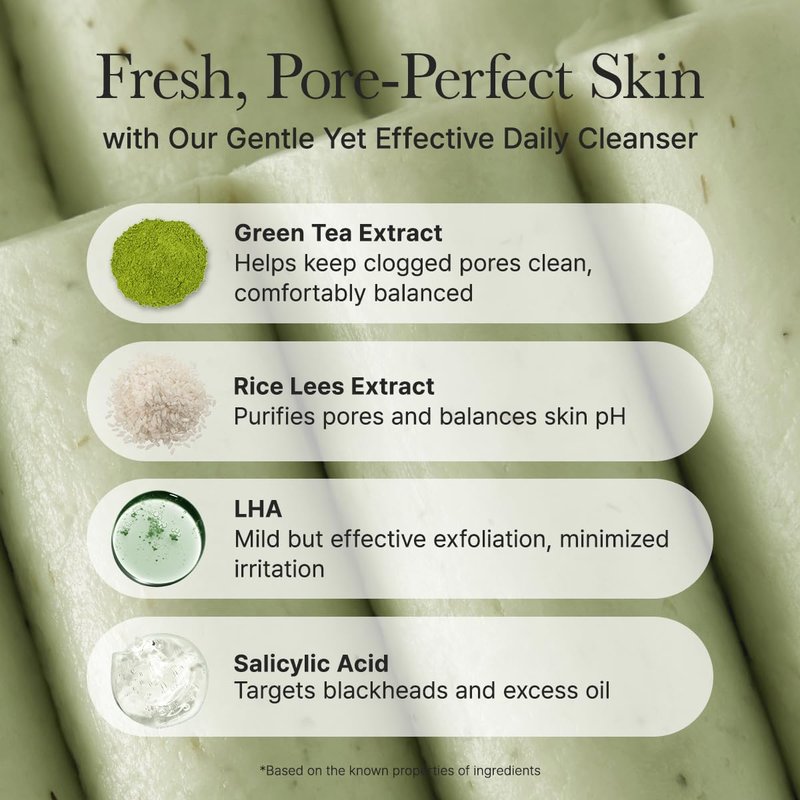 Salicylic Acid Cleanser - Deep Pore Acne Face Wash with Green Tea & LHA | 5.07 fl oz