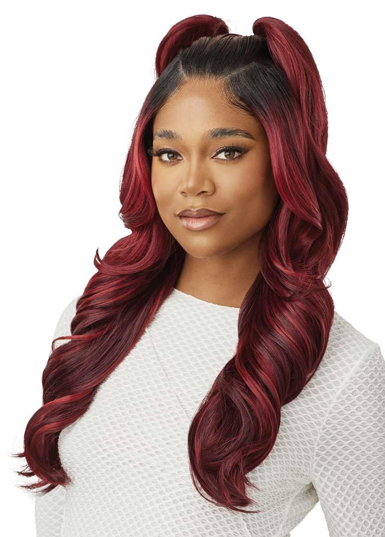 Outre Lace Front Wig - Perfect Hair Line 13X6 - Fiorina (OFF BLACK 1B)
