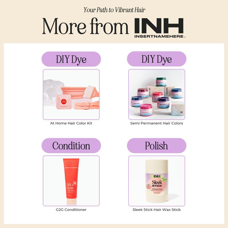 INH Semi Permanent Hair Color - Orange Hair Dye | Vegan, Ammonia & Sulfate Free | 6oz Color Depositing Conditioner