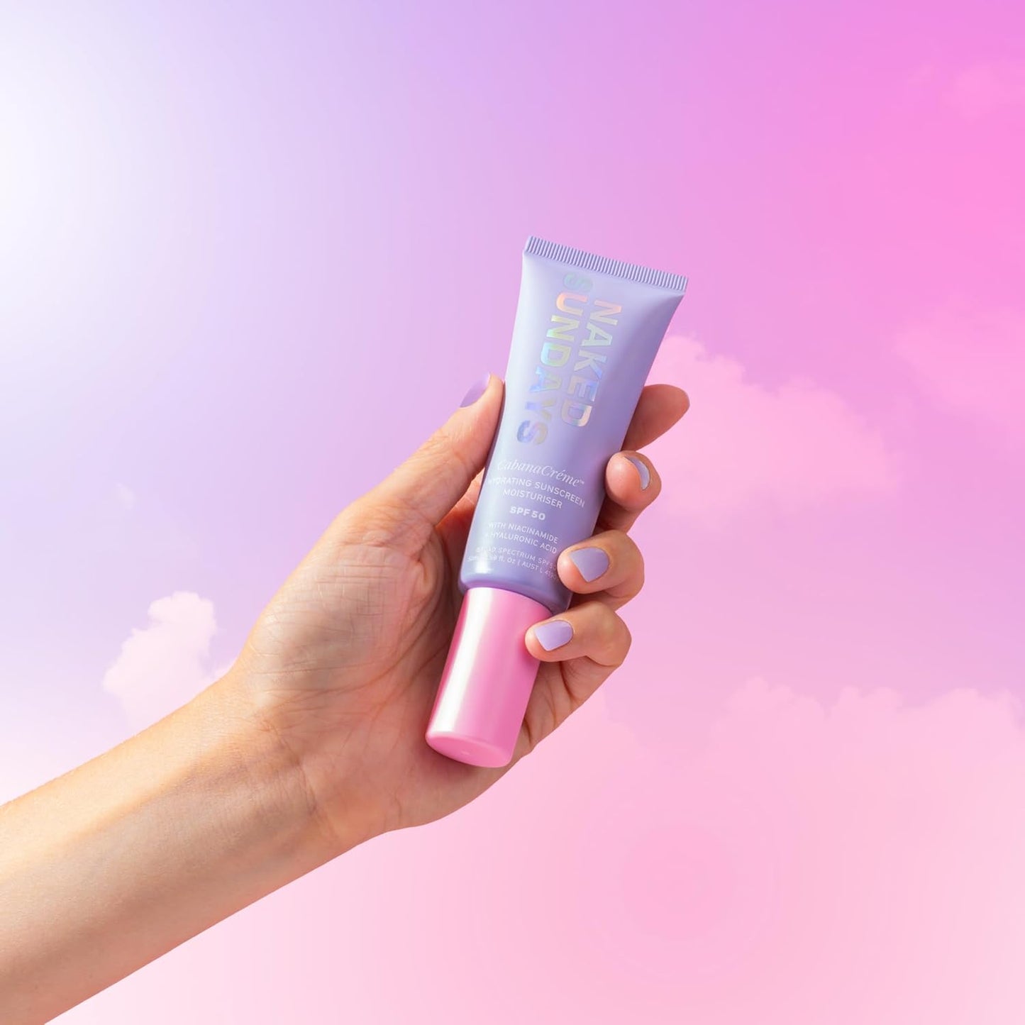Naked Sundays Hydrating Sunscreen Moisturizer SPF 50 - Daily Face Primer | 50ml (1.69 Fl Oz)
