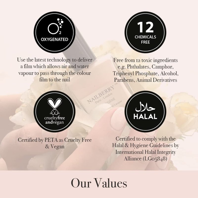 Nailberry Acai Nail Elixir - 5-in-1 Base Coat & Treatment for Stronger, Hydrated Nails | Vegan & Cruelty-Free | 15 ml