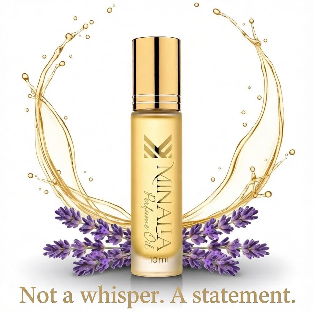 MINALIA Roll-On Perfume Oil – Alcohol-Free – 10 mL (Bold Lavender)