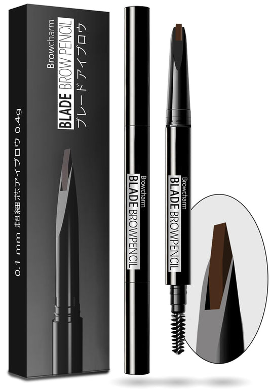 MAVENI Browcharm Microblading Eyebrow Pencil for Women,0.1mm Ultra-Fine Mechanical Pencil,Makeup Brow Definer Waterproof,Draws Tiny Brow Hairs and Fills in Sparse Areas and Gaps (05 Deep Brown)
