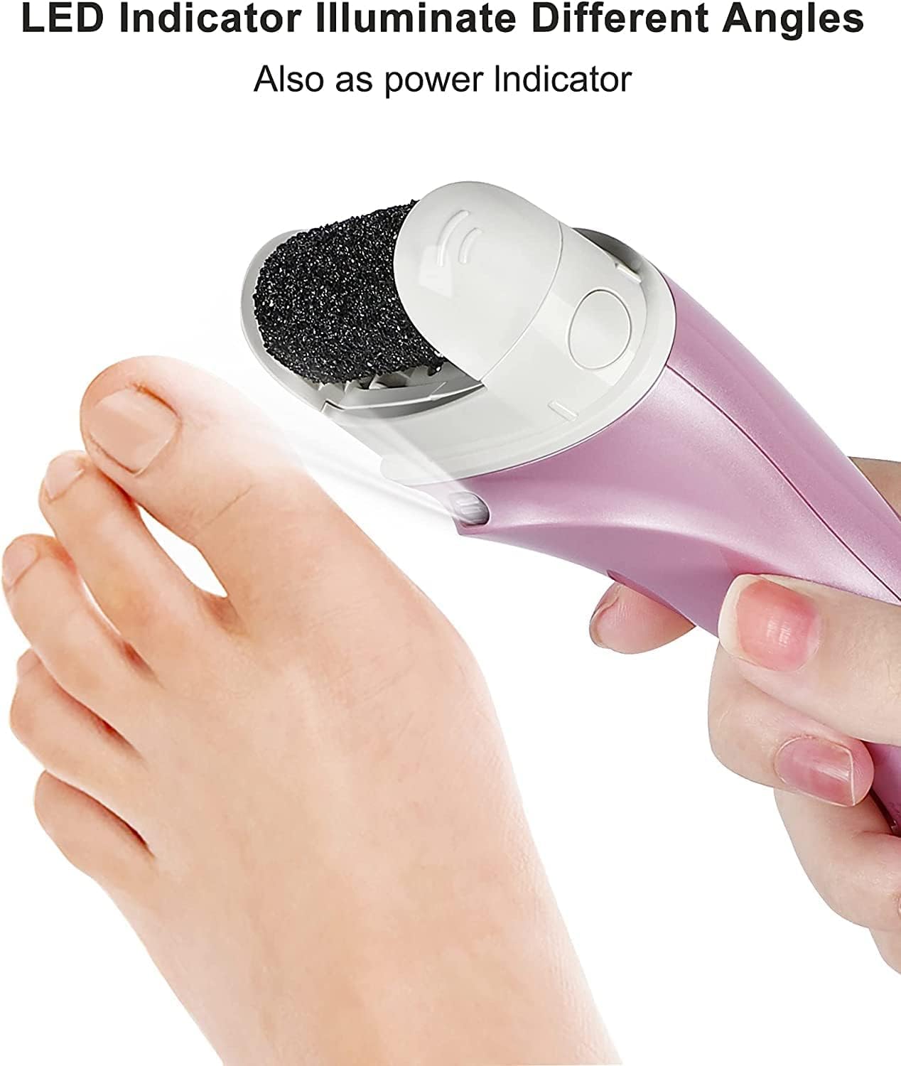 Electric Feet Callus Removers Rechargeable,Portable Electronic Foot File Pedicure Tools, Electric Callus Remover Kit,Professional Pedi Feet Care Perfect for Dead,Hard Cracked Dry Skin