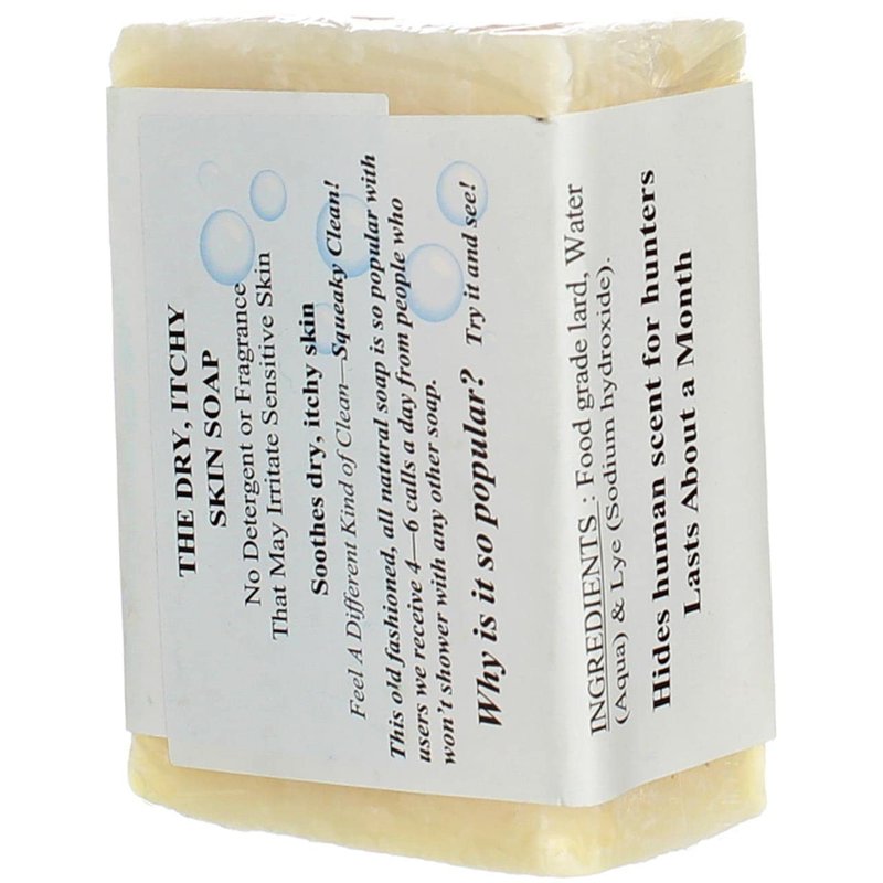 Pure Lye Soap Bar - 6.0 oz Unscented Face & Body Wash | No Detergents, Dyes, or Fragrances - 4 Pack