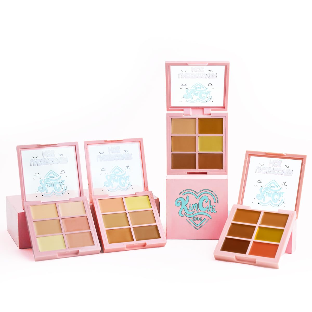 KimChiChic Beauty Undercover Hoe Corrector Palette - Full Coverage Concealer, Creamy, Long Wearing, Hides Dark Circles & Blemishes Cruelty Free, Universal 0.25 oz