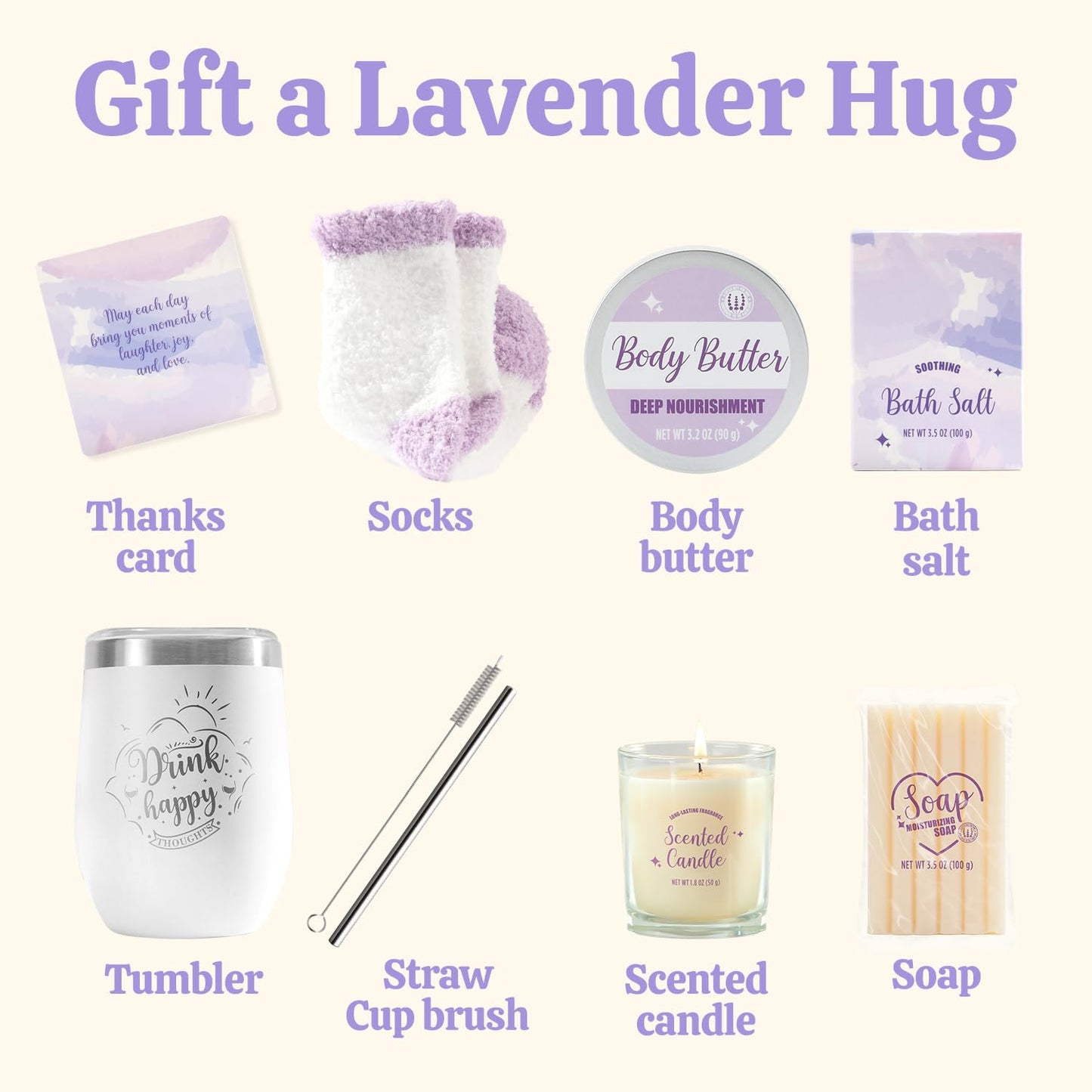 BODY & EARTH Self Care Gifts for Women, Birthday Gifts 6pcs Gift Basket, Spa Bath Sets for Women, Mothers Gifts for Mom
