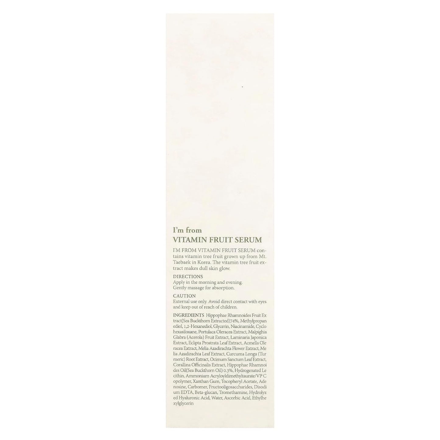 Vitamin Fruit Serum - Nourishing Skin Formula for Radiance | 1.01 fl oz (30 ml)