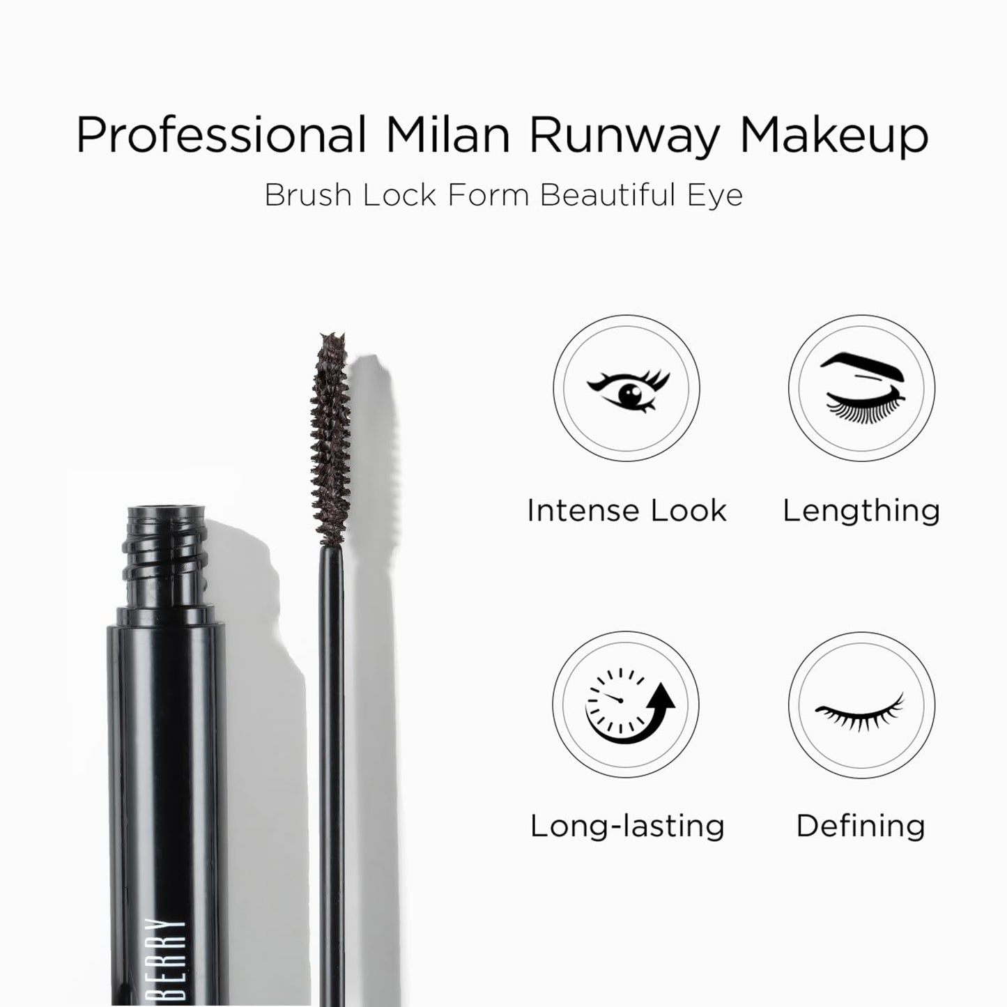 Lord & Berry High Definition Brown Mascara - Water Resistant, Intense Color | 0.6 oz