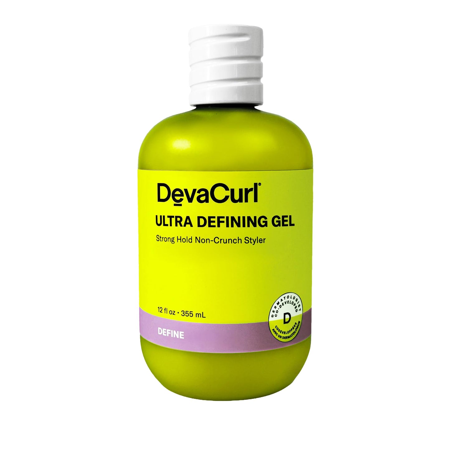DevaCurl Ultra Defining Gel Strong Hold Non-Crunch Styler, Bright Breeze, 12 fl. oz