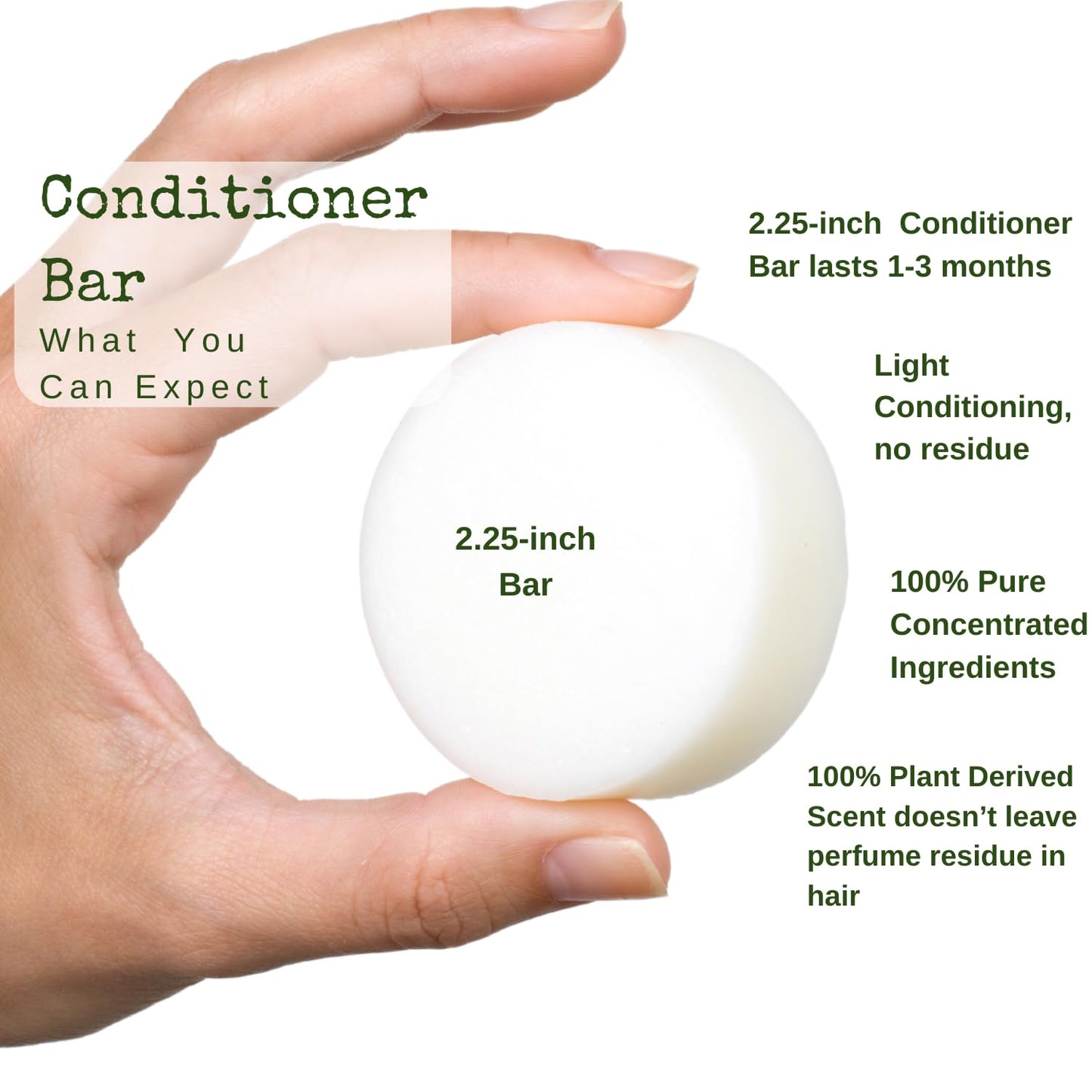 /liv/ Nature Conditioner Bars Detangle, Strengthen & Moisturize | Paraben Free & Sulfate Free | Travel Essentials | Vegan | Made In USA (Sweet Orange, Ylang Ylang)
