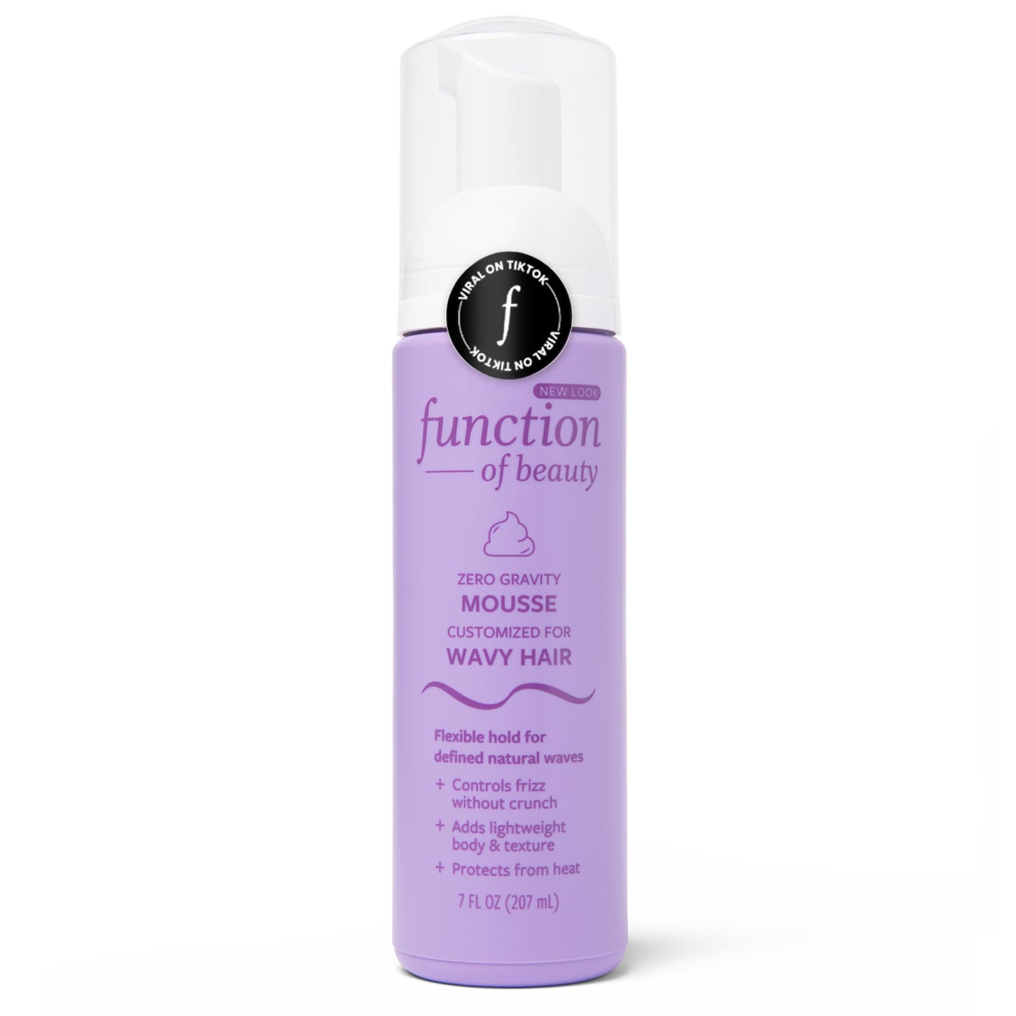 Function of Beauty Wavy Hair Mousse for Styling - Anti-Frizz Hair Styler