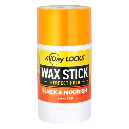 AllDay Locks Wax Stick - Hair Styling Edge Control Slick Stick, Strong Hold for Slick Backs, Natural Styles, Side Parts, and More, Wax Stick for Men and Women - 1.76 oz