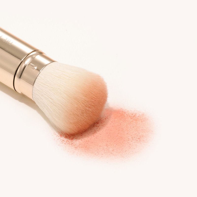 THE TOOL LAB 301 Retractable Powder Brush -Face Brush Makeup Brush-Premium Quality Natural Hair Bristles Cosmetic