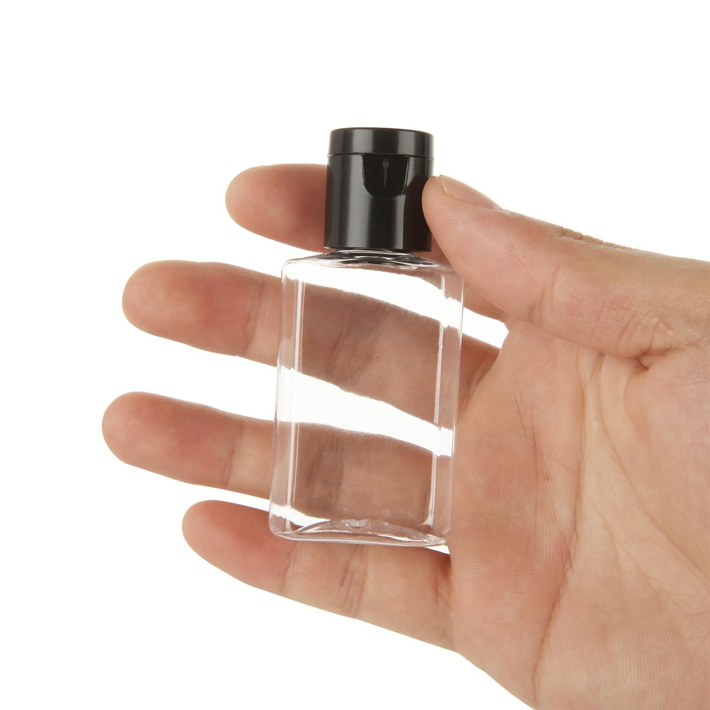 GBACHOOSE 100 Pack 1 oz Empty Hand Sanitizer Bottles, Empty Travel Size Bottles, Mini Hand Sanitizer Bulk 100 Count, Refillable Containers for Travel Business Trip for Shower Gel, Face Creams