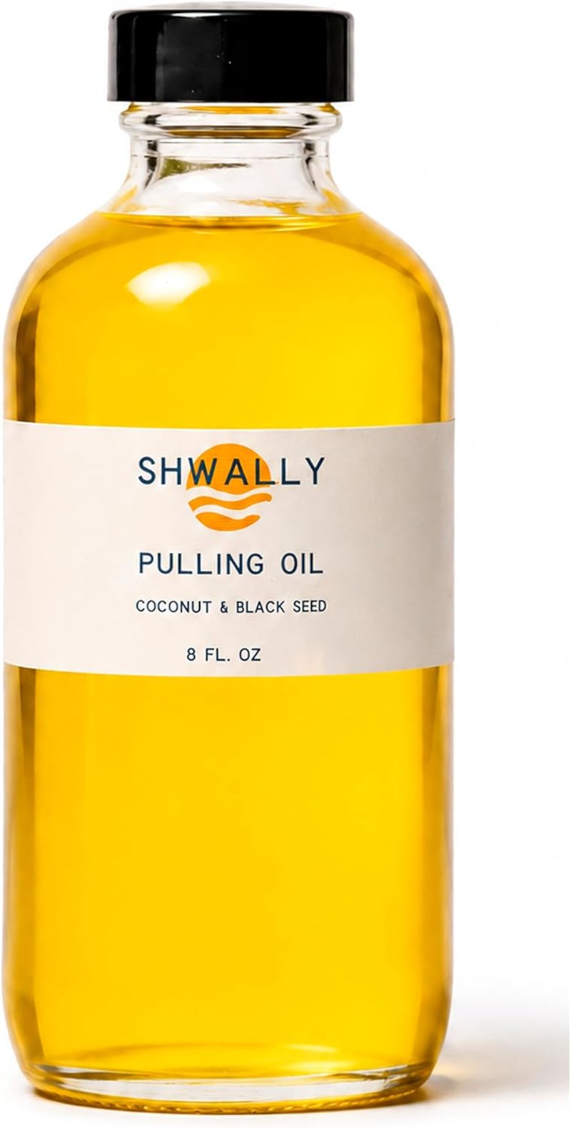 Black Seed Pulling Oil - Natural Coconut & Peppermint Blend for Whiter Teeth & Fresh Breath | 8 Oz, Alcohol-Free