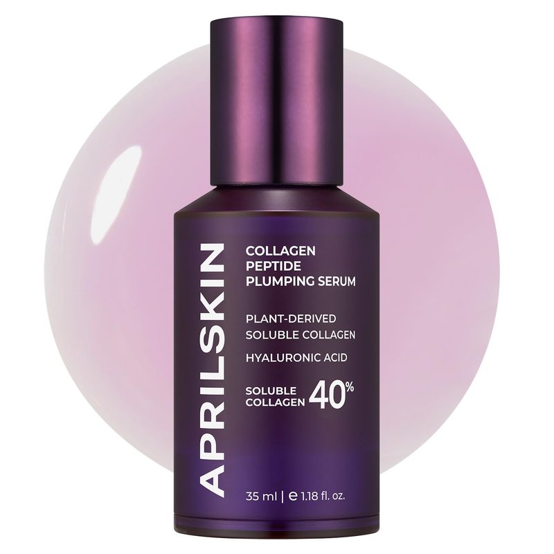40% Collagen Peptide Plumping Serum - Vegan & Cruelty-Free | Triple Peptide Complex for Radiant, Firm Skin