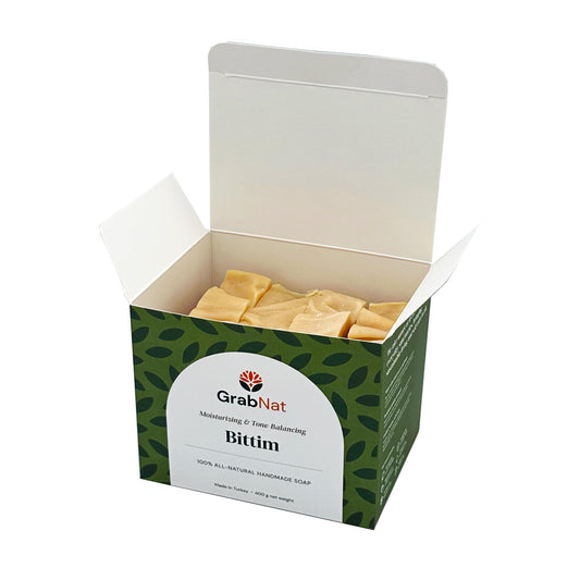 4-Pack Wild Pistachio Bittim Soap | Handmade, All-Natural, Cold-Processed, Plant-Based | Nourishing Cleanse for Face & Body & Hair, Suitable for All Skin Types, For Men & Women (4 x100grams/4 x 3.5oz)