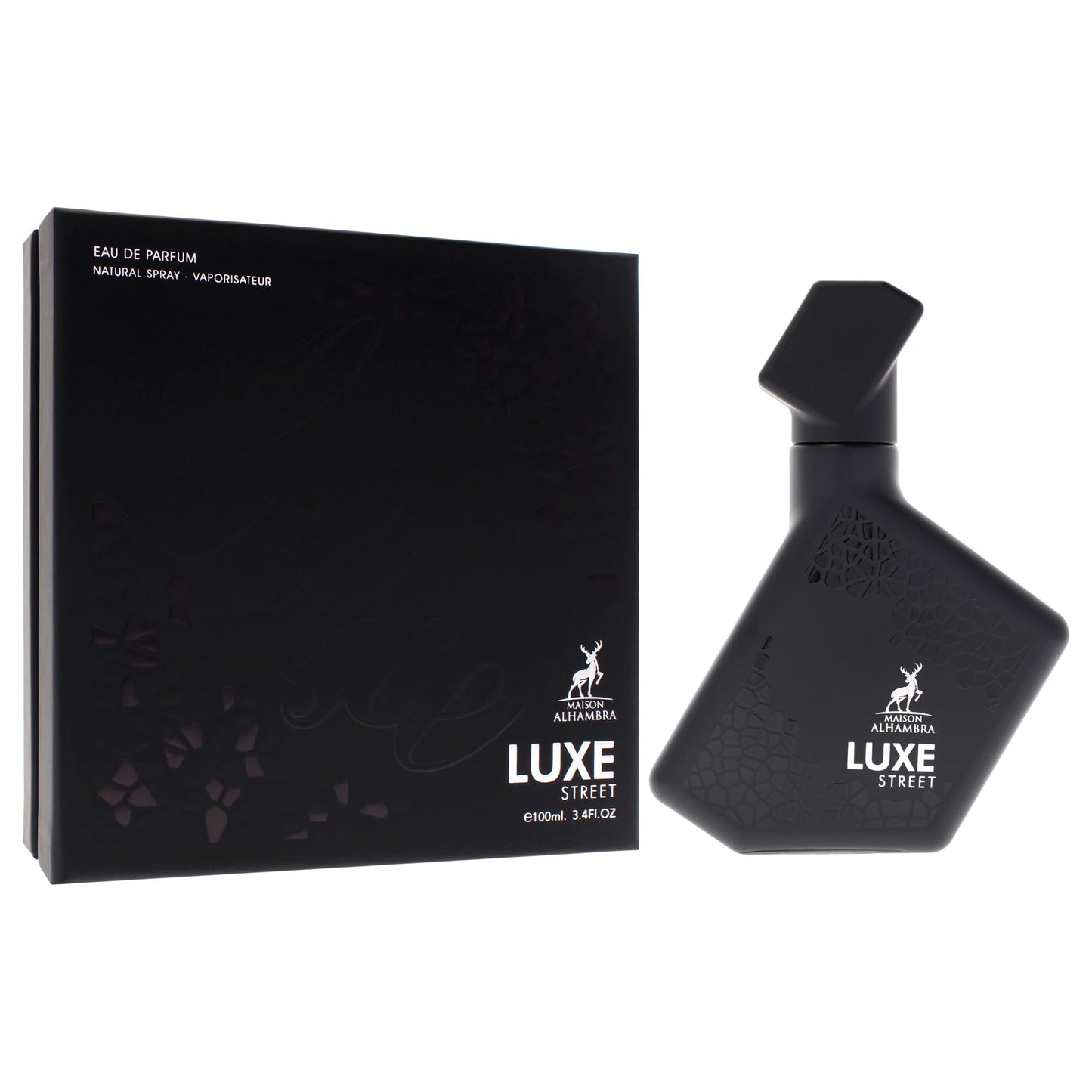 Maison Alhambra Luxe Street – Citrus, Spicy, Amber, Sweet – Eau de Parfum Spray Long-Lasting Fragrance for Unisex, 3.4 Ounce / 100 ml