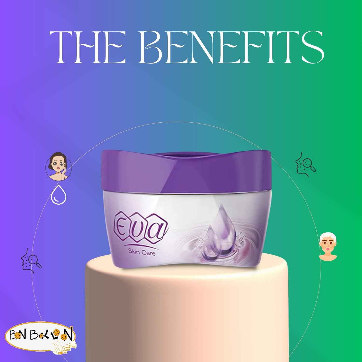 EVA Glycerin Skin Care Cream For Dry Skin Protect Skin 6 oz /170 gm (2 Pack x 6 oz / 170 gm)