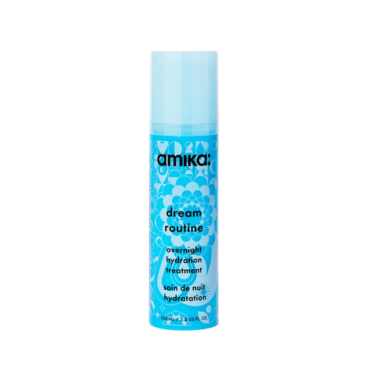 amika dream routine overnight hydrating hair mask | no rinse leave-in treatment for dry hair, ultra-hydrating, with hyaluronic acid for long-lasting moisture